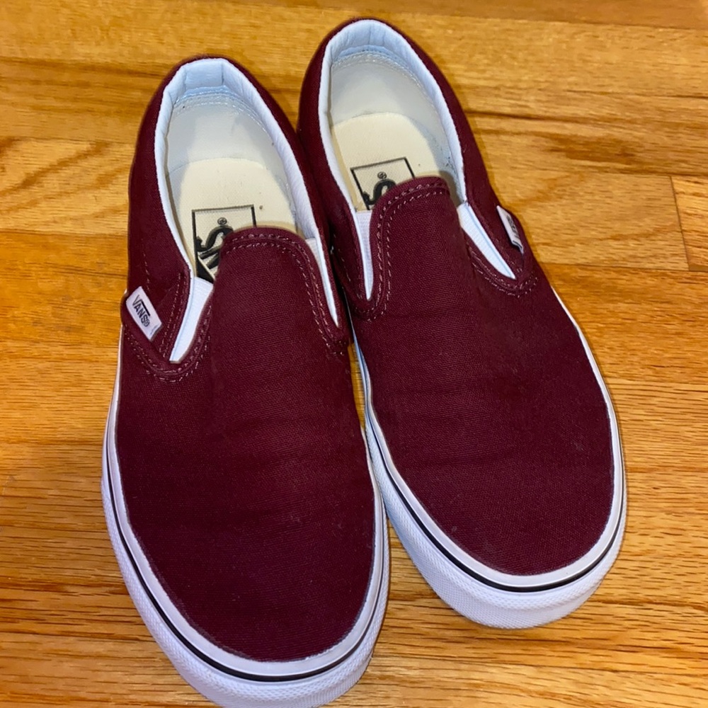 Vans Slip-On Burgundy Skate Shoe